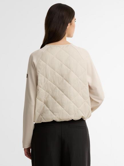 Barbour International Seren Quilted Jacket, Oyster - view 2, Oyster