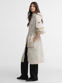 Barbour International Danica Showerproof Hooded Jacket, Oyster, Oyster