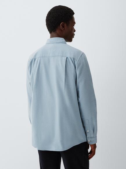 Kin Cotton Twill Shirt, Blue/Grey - view 2, Blue / Grey