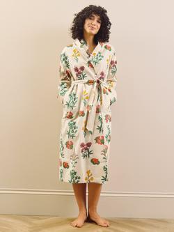 Their Nibs Wallpaper Floral Dressing Gown, Cream/Multi, Cream/Multi