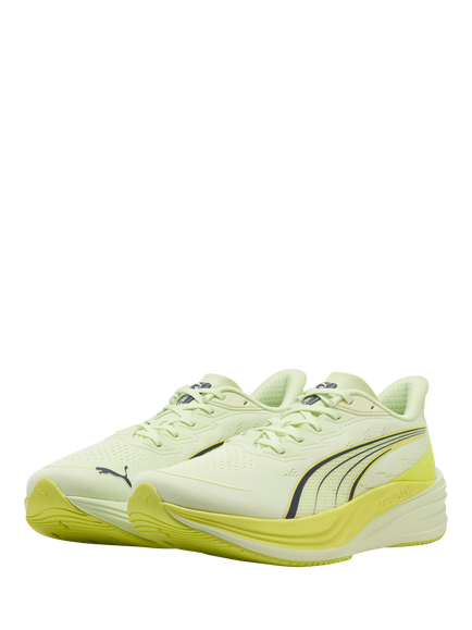 PUMA Darter Lace Up Running Shoes - view 2, Green/Lime/Deep Plum