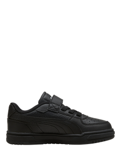 PUMA Kids' Caven III Trainers, Black/Silver, Black/Silver