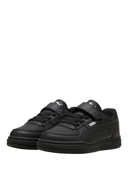 PUMA Kids' Caven III Trainers, Black/Silver - view 2, Black/Silver