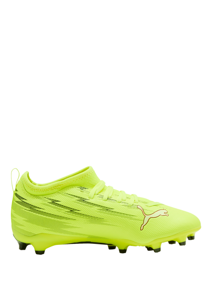 PUMA Kids' ULTRA 6 Football Boots, Yellow/Black/Red