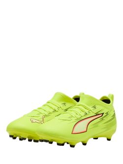 PUMA Kids' ULTRA 6 Football Boots - view 2, Yellow/Black/Red