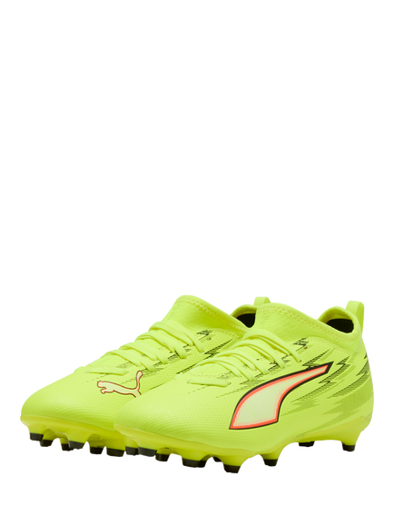 PUMA Kids' ULTRA 6 Football Boots - view 2, Yellow/Black/Red