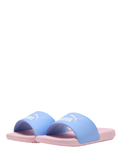 PUMA Kids' Cool Cat 2.0 Slider Sandals, Purple/White/Pink - view 2, Purple/White/Pink