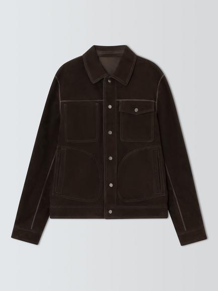 Kin Double Face Suede Jacket, Dark Grey, Dark Grey