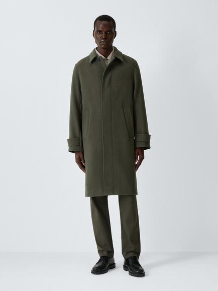 John Lewis Car Coat, Green, Green