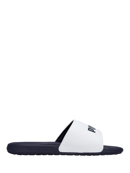 PUMA Kids' Cool Cat 2.0 Sliders, White/Navy/Red