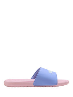 PUMA Kids' Cool Cat 2.0 Sliders, Purple/White/Pink
