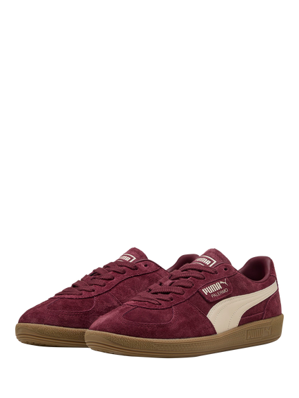 PUMA Palermo Suede Trainers, Ruby Alpine Snow - view 2, Ruby Alpine Snow
