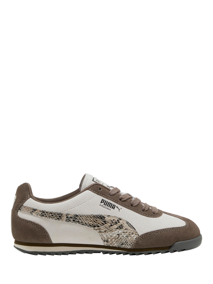 PUMA Arizona Snake Suede Trainers, Silver Fog/Matte Bronze, Silver Fog/Matte Bronze