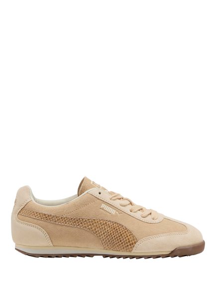 PUMA Arizona Snake Suede Trainers, Cashew/Brown/Buttercream, Cashew/Brown/Buttercream