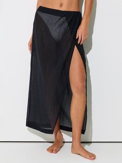 Reiss Rosa Gauze Wrap Skirt, Navy, Navy