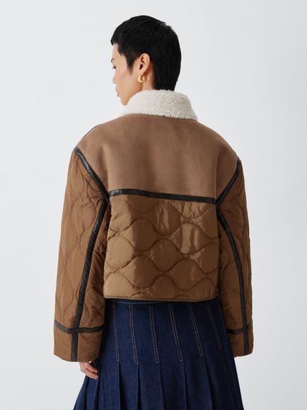 Weekend MaxMara Gessati Jersey Jacket, Camel - view 2, Camel