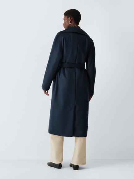 Weekend MaxMara Wool Double Breasted Trench Coat, Navy - view 2, Navy