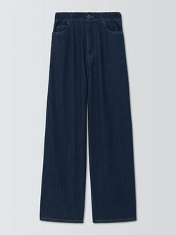Weekend MaxMara Zattera Mid Rise Wide Leg Jeans, Navy Dark Clean, Navy Dark Clean