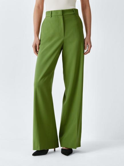 Weekend MaxMara Visivo Wool Trousers, Green, Green