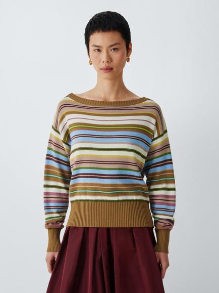 Weekend MaxMara Zinnia Jumper, Multi Stripe, Multi Pinstripes