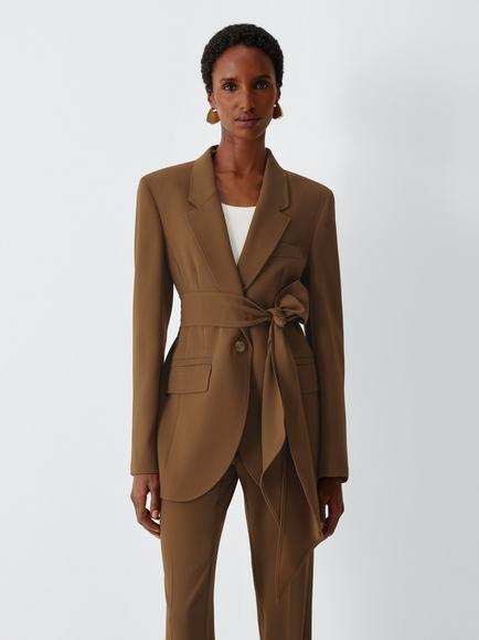 Marella MLLOTTONE Single Breasted Blazer, Camel, Camel