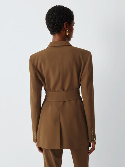 Marella MLLOTTONE Single Breasted Blazer, Camel - view 2, Camel