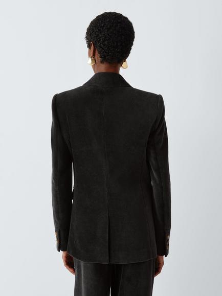 Marella MLSSEGGIO Double Breasted Blazer, Dark Grey - view 2, Dark Grey