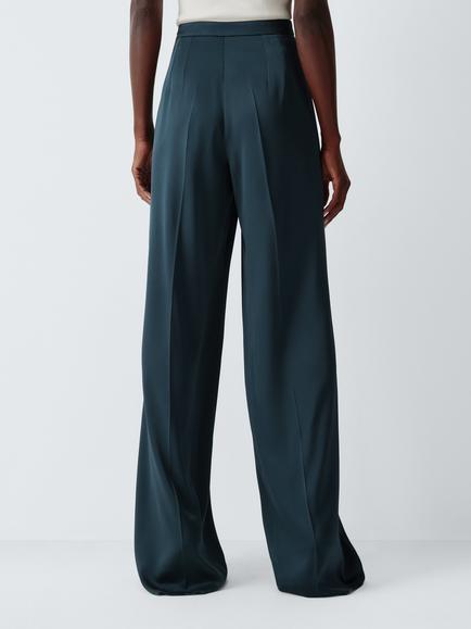 Marella Pesi Satin Trousers, Aviation - view 2, Aviation