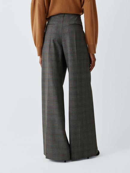 Marella MLSCARENA Tailored Trousers, Grey Check - view 2, Grey Check