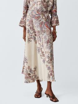 Marella Decano A Line Midi Skirt, Cream Cachemire, Cream Cachemire