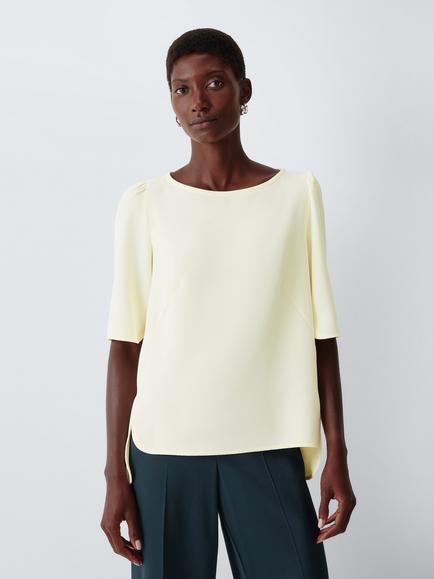 Marella Vanessa Short Sleeve Shirt, Cream, Cream