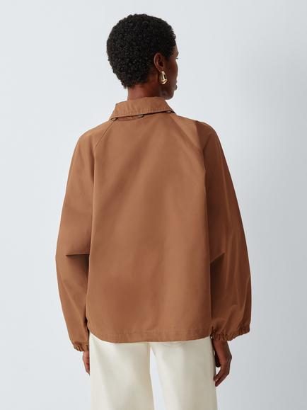 Marella MLSCALAMO Oversize Bow Raincoat, Tobacco Brown - view 2, Tobacco Brown