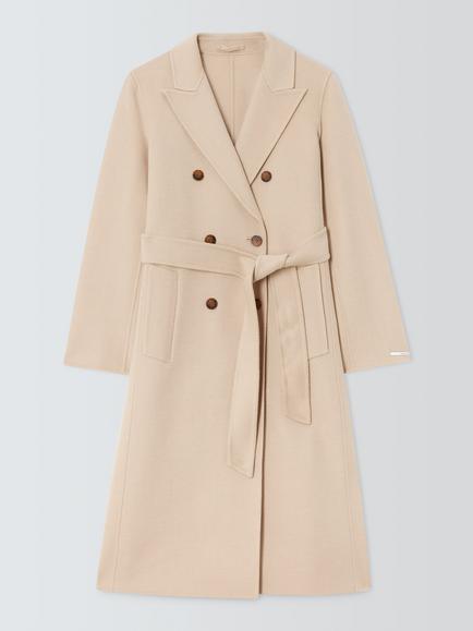 Marella Wool Double Sided Coat, Light Brown, Light Brown