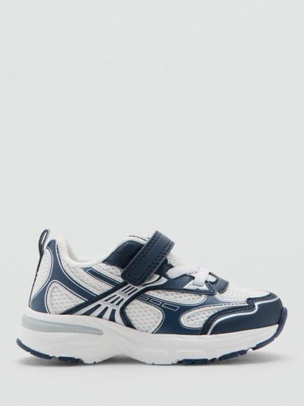 Mango Kids' Mesh Trainers, Off White, Off White
