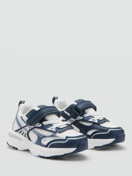 Mango Kids' Mesh Trainers, Off White - view 2, Off White