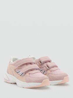 Mango Kids' Mesh Trainers, Pale Pink - view 2, Pale Pink