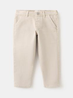 Mango Kids' Tapered Chino, Taupe, Taupe