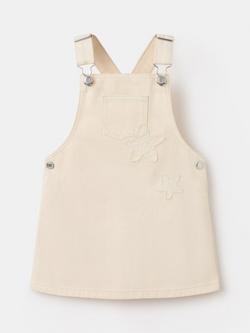 Mango Kids' Mini Pinafore Dress, Raw, Raw