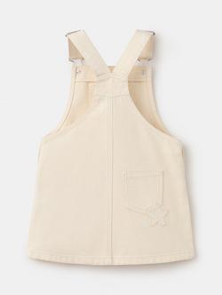 Mango Kids' Mini Pinafore Dress, Raw - view 2, Raw