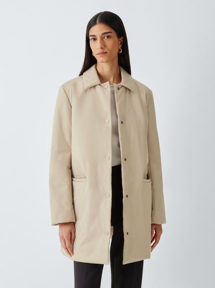 MM by MaxMara Esodo Padded Coat, Sand, Sand
