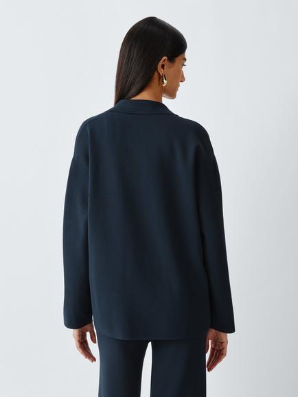 MM by MaxMara Oncia Double Breasted Cardigan, Ultramarine - view 2, Ultramarine