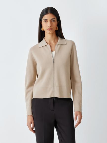 MM by MaxMara Snack Pure Wool Cardigan, Sand, Sand