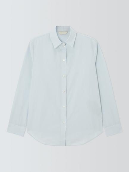 MM by MaxMara Danza Striped Shirt, Sky Blue Stripe, Sky Blue Stripe
