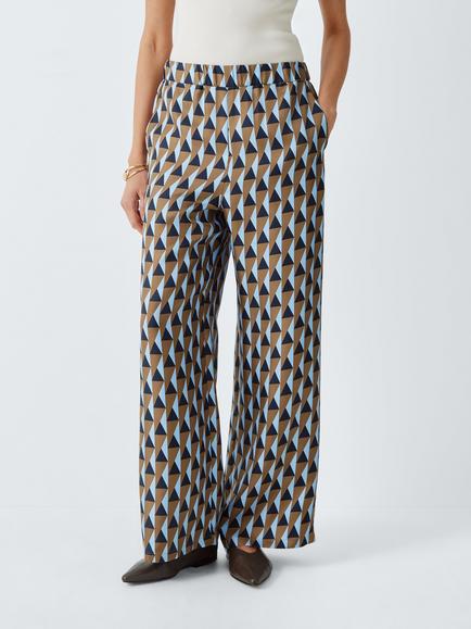 MM by MaxMara Adatti Pure Silk Trousers, Brown Bronze, Brown Bronze
