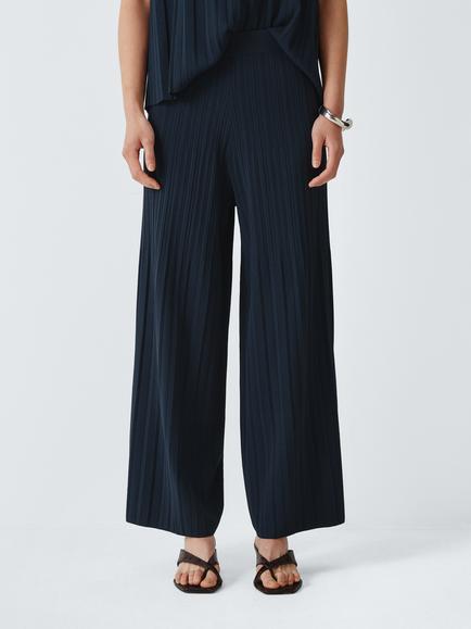 MM by MaxMara Bikini Textured Tailored Trousers, Black, Black
