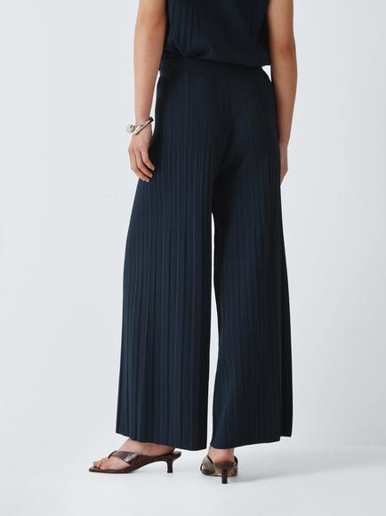 MM by MaxMara Bikini Textured Tailored Trousers, Black - view 2, Black
