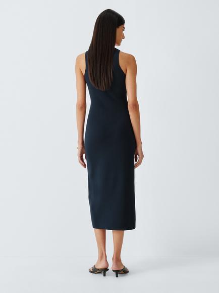 MM by MaxMara Sleeveless Bodycon Midi Dress, Ultramarine - view 2, Ultramarine