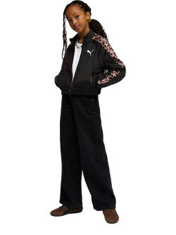 PUMA Kids' Animal Print Track Jacket, Puma Black - view 2, Puma Black