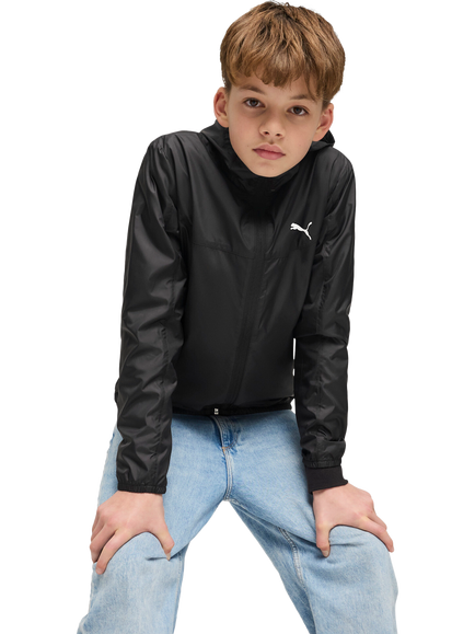 PUMA Kids' Windbreaker Jacket, Puma Black, Puma Black