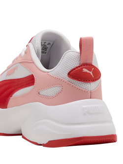 PUMA Cassia 2.0 Lace Up Trainers - view 2, White/Candy/Rosy